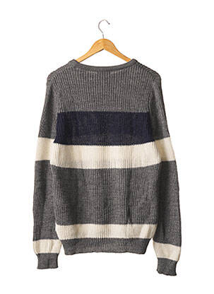 Pull stretch manches longues gris BALIBARIS X A.M. homme