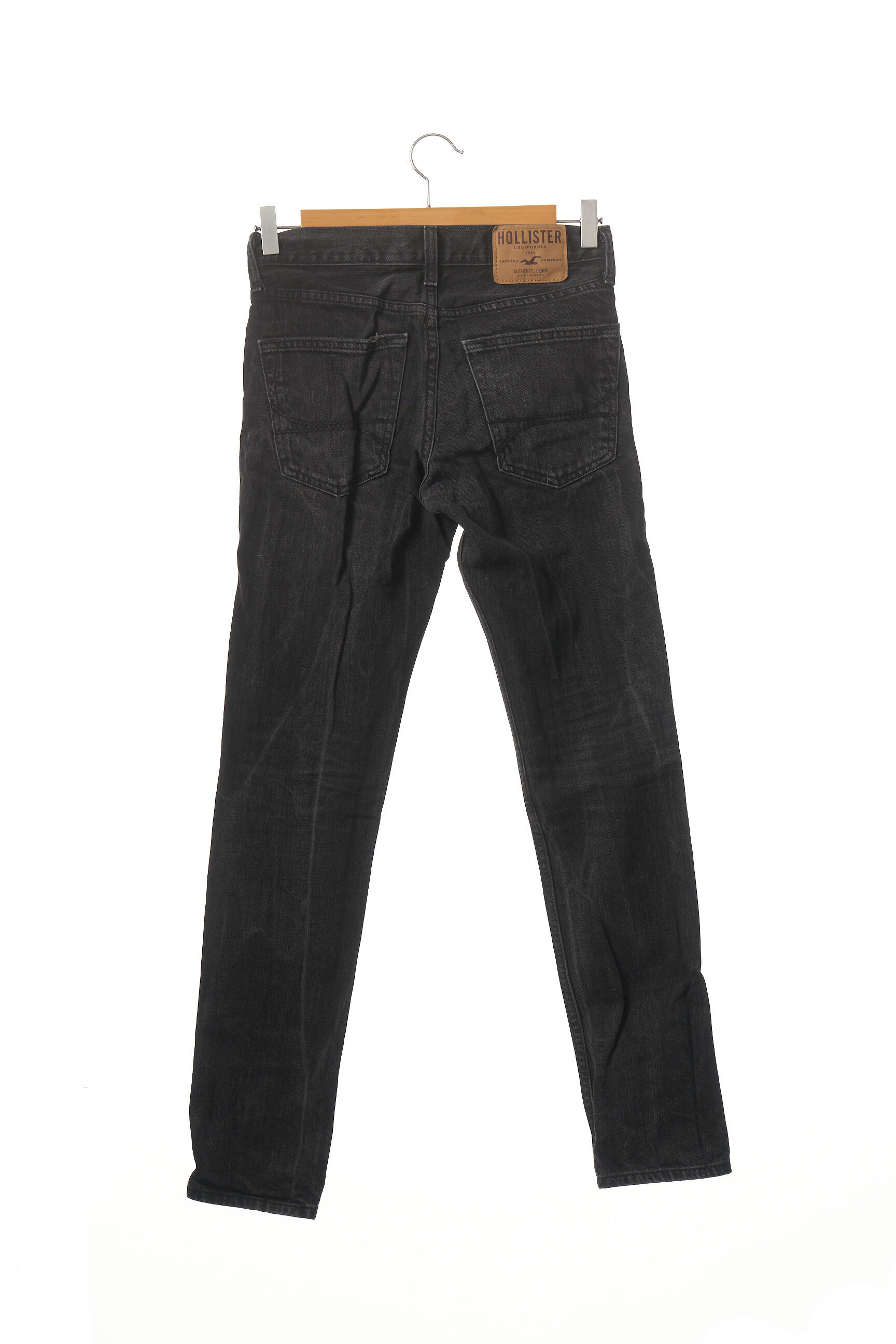 Hollister Jeans Coupe Slim Homme De Couleur Noir 1825818-noir00 - Modz