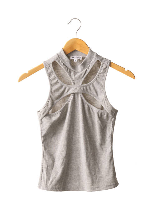 Débardeur coupe ajustée sans manche gris SUPERDOWN femme