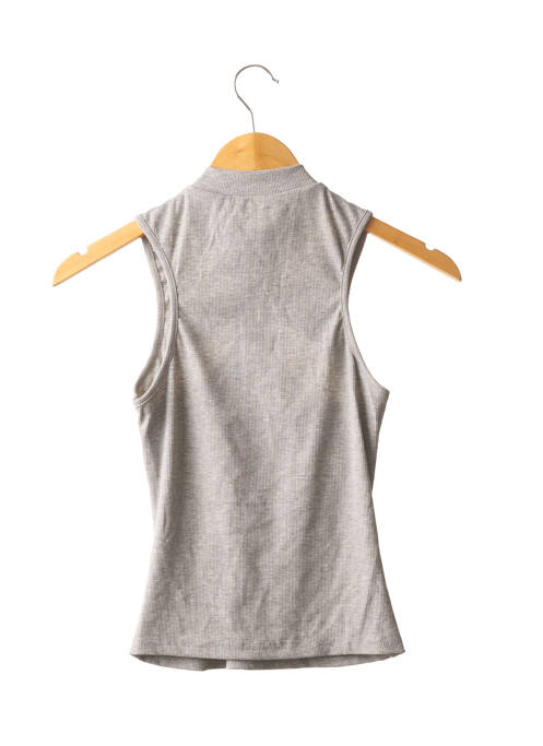 Débardeur coupe ajustée sans manche gris SUPERDOWN femme