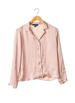 Chemisier coupe fluide manches longues rose ATMOSPHERE femme