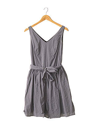 Robe courte sans manche sans manche gris AIALA femme