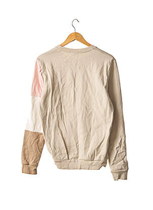 Sweat-shirt sérigraphie floquée manches longues beige LE COQ SPORTIF femme