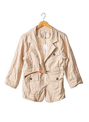 Veste casual col tailleur beige LILI SIDONIO femme