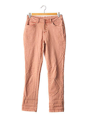 Pantalon droit taille normale taille normale rose PROMOD femme