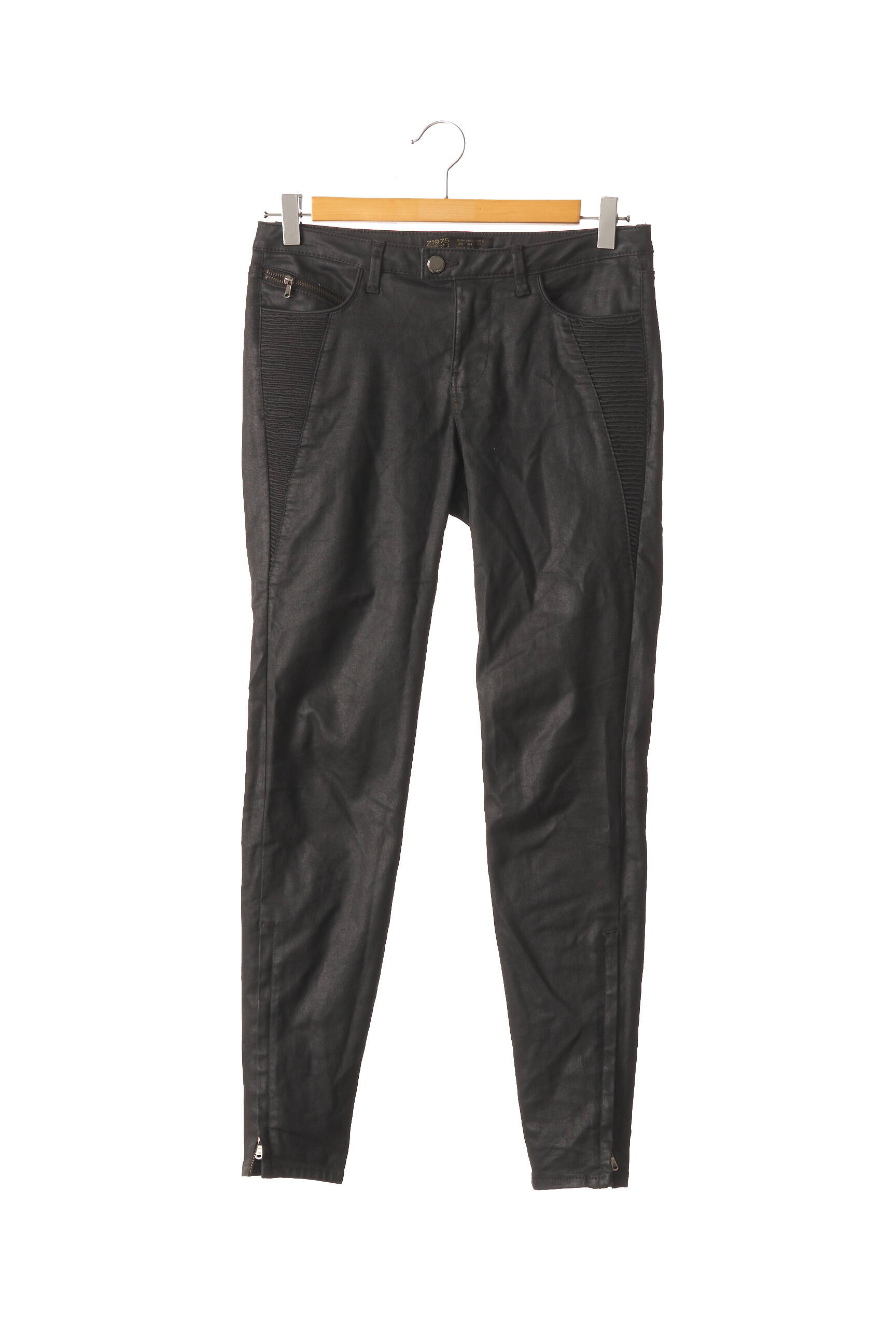 Pantalon cargo noir online zara