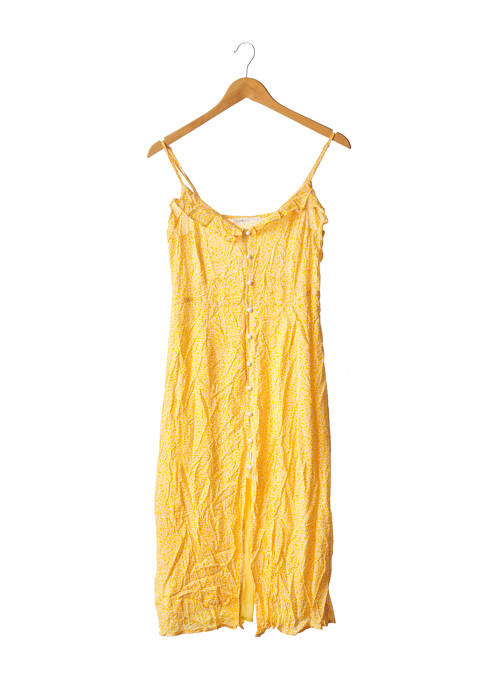 Robe mi-longue jaune LOVIE & CO pour femme