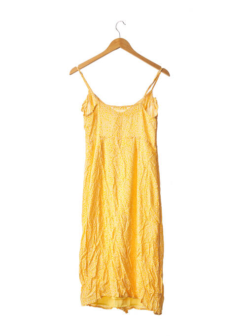 Robe mi-longue jaune LOVIE & CO pour femme