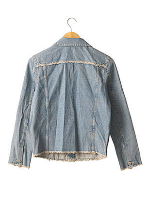 Veste casual coupe droite bleu REIKO femme