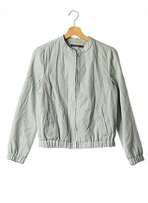 Veste casual col rond bleu MONOPRIX femme