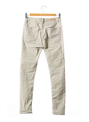 Pantalon slim taille haute taille haute blanc ISLOW femme