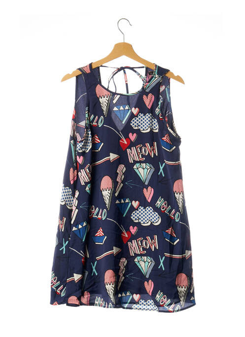 Robe courte bleu TRAFALUC pour femme