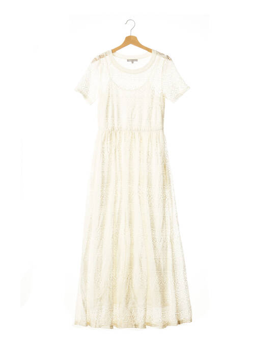 Robe longue beige CLO&SE pour femme