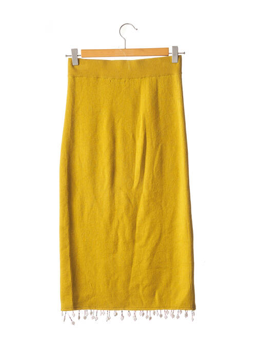 Jupe longue taille élastique vert TULAROSA femme