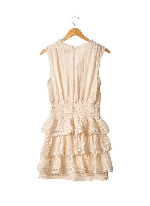 Robe mi-longue beige BERENICE pour femme