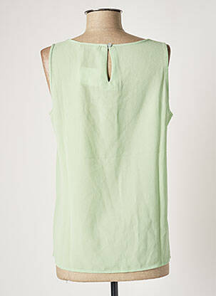 Top coupe fluide sans manche vert ONLY femme