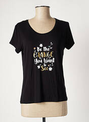 T-shirt noir I.CODE (By IKKS) pour femme seconde vue
