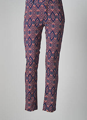 Pantalon chino taille normale taille normale bleu ATELIER BOHÈME femme