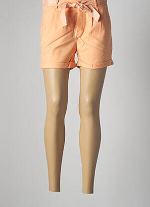 Short finition revers taille normale orange ONLY femme