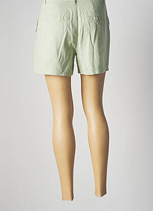 Short fermeture zippée sous rabat avec crochet taille normale vert ONLY femme