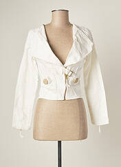 Veste en jean blanc CATY LESCA pour femme seconde vue