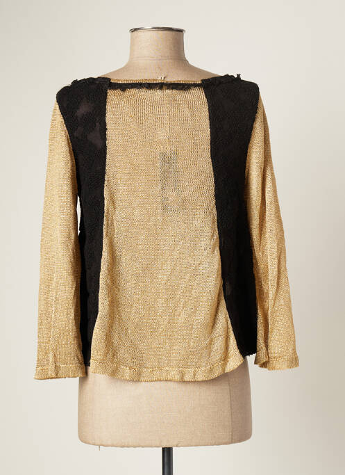 Gilet manches longues beige CATY LESCA pour femme