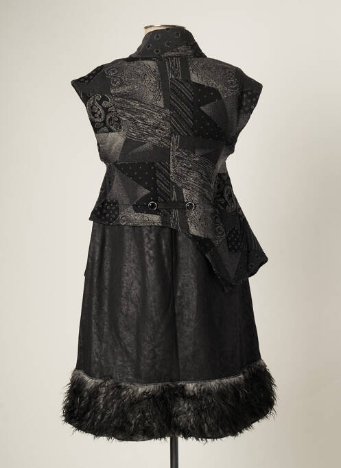 Manteau long gris BATISTAME pour femme