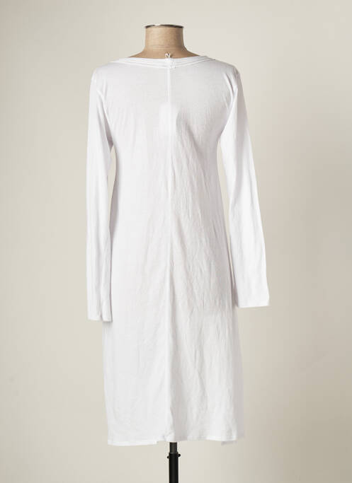 Robe mi-longue blanc BATISTAME pour femme