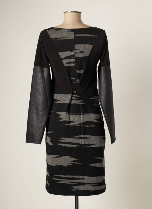 Robe mi-longue noir CATY LESCA pour femme