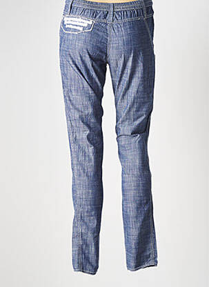 Pantalon chino taille normale taille normale bleu CATY LESCA femme