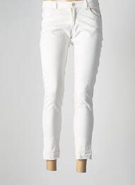Jeans coupe slim slim taille normale blanc CATY LESCA femme