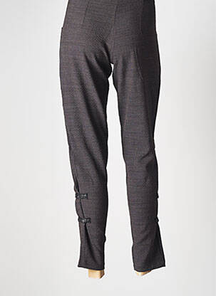 Pantalon 7/8 taille normale taille normale noir BATISTAME femme