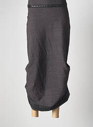 Jupe longue coupe droite noir BATISTAME femme