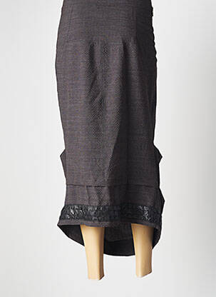 Jupe longue coupe droite noir BATISTAME femme