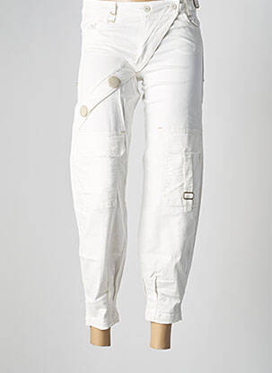 Pantalon 7/8 blanc CATY LESCA pour femme