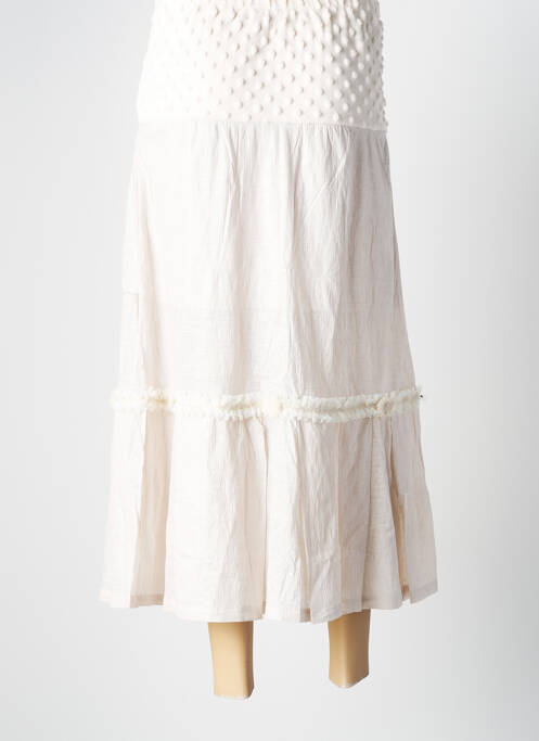 Jupe longue beige BATISTAME pour femme