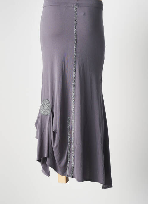 Jupe longue gris BATISTAME pour femme