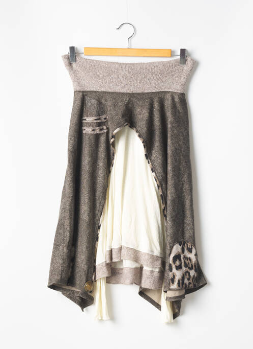 Jupe mi-longue noir CATY LESCA pour femme