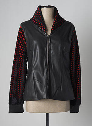 Veste casual col rond orange LO! LES FILLES femme