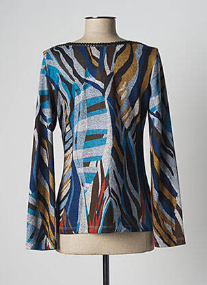 Top stretch manches longues bleu LO! LES FILLES femme