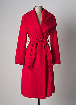 Manteau long rouge ELEONORA AMADEI pour femme