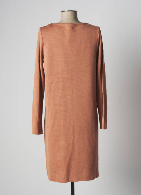 Robe mi-longue marron MARIA BELLENTANI pour femme