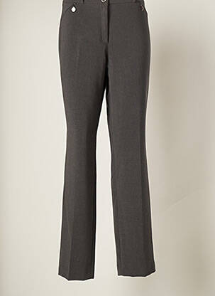 Pantalon droit gris DIVAS pour femme