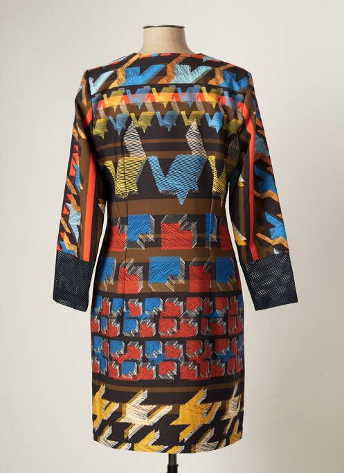 Robe mi-longue orange LO! LES FILLES pour femme