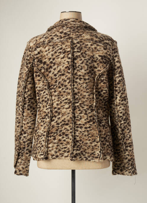 Veste casual marron ELEONORA AMADEI pour femme