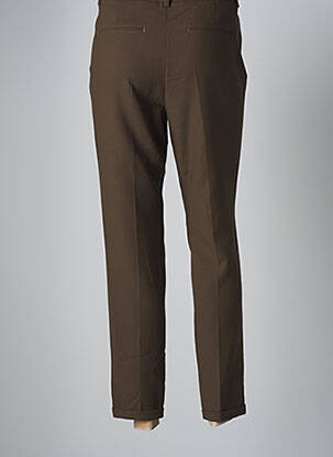 Pantalon chino fermeture zippée sous rabat boutonné taille normale vert GARDEUR femme