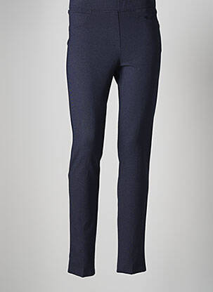 Pantalon chino taille normale taille normale bleu ELEONORA AMADEI femme