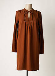 Robe mi-longue marron GEISHA pour femme seconde vue