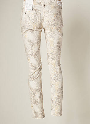 Pantalon slim taille basse taille basse beige STREET ONE femme