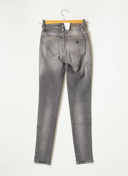 Jeans coupe slim gris GUESS pour femme